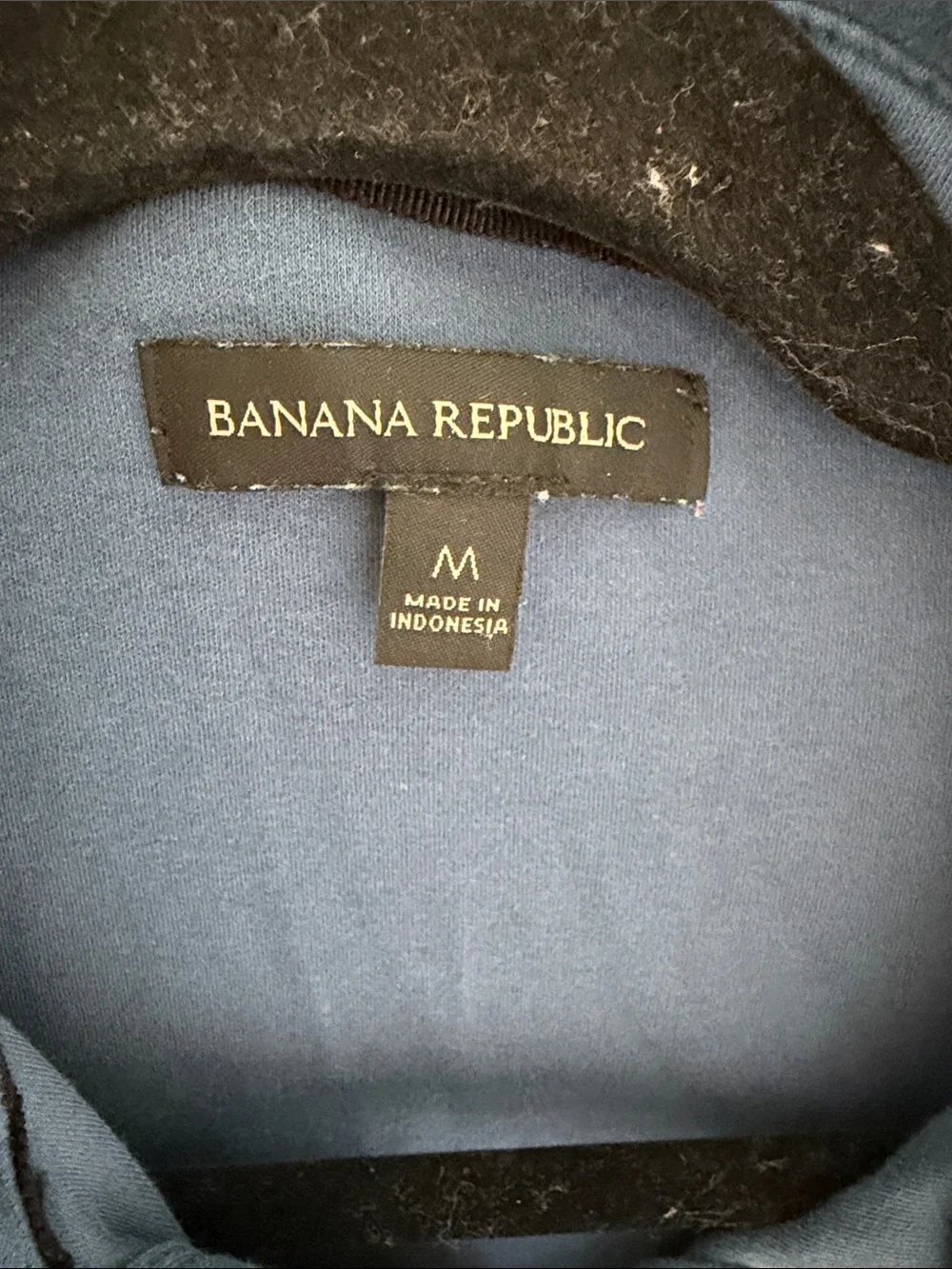 Banana Republic Men's Long-Sleeve Polo in Deep Blue